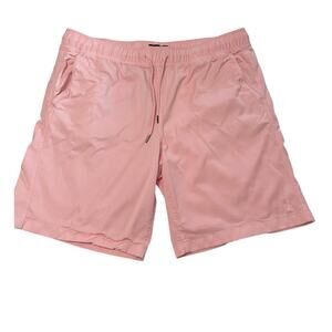 Psycho Bunny Pink Shorts, Mens Size 2XL Tall Pull On Drawstring Casual Bright